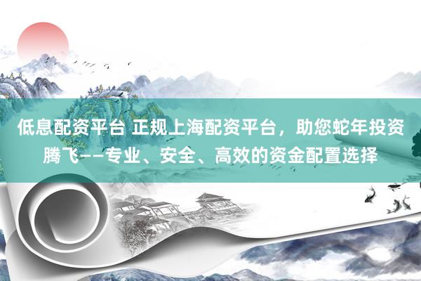 低息配资平台 正规上海配资平台，助您蛇年投资腾飞——专业、安全、高效的资金配置选择