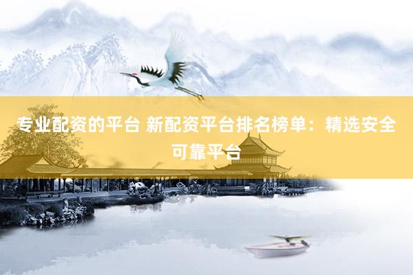 专业配资的平台 新配资平台排名榜单：精选安全可靠平台
